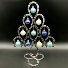 Load image into Gallery viewer, Horseshoe Tree Christmas Decor Metal Art Sculpture