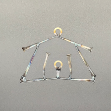 Load image into Gallery viewer, Nativity Scene Ornament - Carpenter Nail Christian Christmas Welded Metal Art Religious Ornament