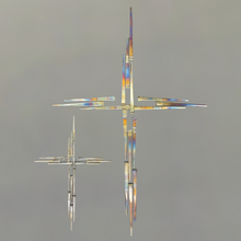 Load image into Gallery viewer, Carpenter Nail Welded Cross - Small Antique