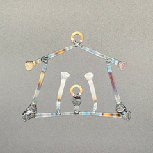 Load image into Gallery viewer, Nativity Scene Ornament - Carpenter Nail Christian Christmas Welded Metal Art Religious Ornament