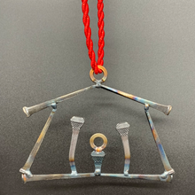 Load image into Gallery viewer, Nativity Scene Ornament - Carpenter Nail Christian Christmas Welded Metal Art Religious Ornament