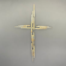Load image into Gallery viewer, Carpenter Nail Welded Cross - Small Antique