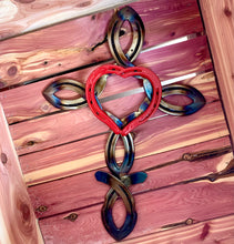 Load image into Gallery viewer, Horseshoe Cross and Heart
