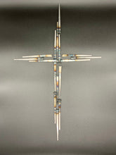 Load image into Gallery viewer, Carpenter Nail Welded Cross Wall Art