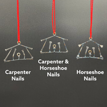 Load image into Gallery viewer, Nativity Scene Ornament - Carpenter Nail Christian Christmas Welded Metal Art Religious Ornament