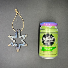 Load image into Gallery viewer, Bicycle Chain Star Ornament - Welded Bicycle Metal Art and Christmas Decor