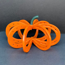 Load image into Gallery viewer, Small (pony) pumpkin with painted orange finish