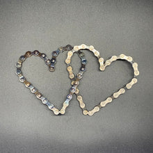Load image into Gallery viewer, Intertwined Bicycle Chain Hearts