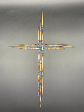 Load image into Gallery viewer, Carpenter Nail Welded Cross Wall Art