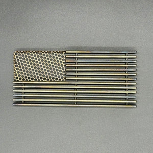 American Flag (Small) - Patriotic Welded Metal Wall Art