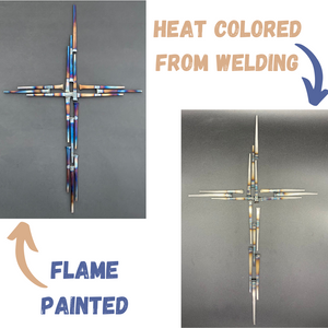 Carpenter Nail Welded Cross Wall Art