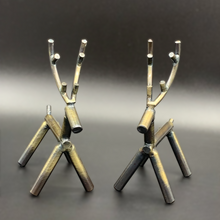 Load image into Gallery viewer, Steel Rod Reindeer - Solid Metal Welded Christmas Decor and Metal Art
