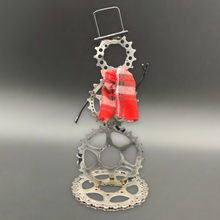 Load image into Gallery viewer, Sprocket Snowman Welded Bicycle Metal Art
