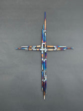 Load image into Gallery viewer, Carpenter Nail Welded Cross Wall Art
