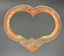 Load image into Gallery viewer, Copper Horseshoe Nail Heart
