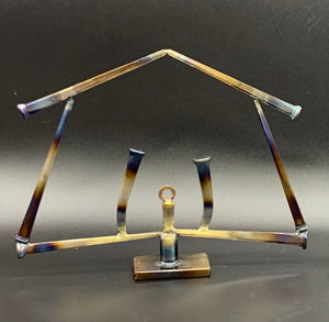 Nativity Scene - Carpenter Nail Christian Christmas Welded Metal Art Decor