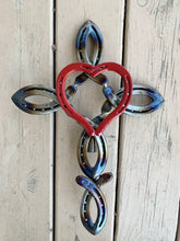 Load image into Gallery viewer, Horseshoe Cross and Heart

