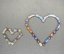 Load image into Gallery viewer, Bike Chain Heart Wall Hanger
