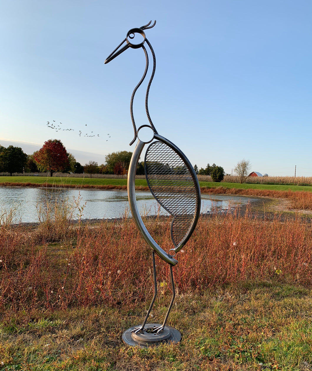 Great Blue Heron Sculpture