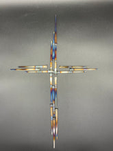 Load image into Gallery viewer, Carpenter Nail Welded Cross Wall Art
