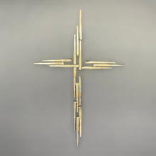 Load image into Gallery viewer, Carpenter Nail Welded Cross - Small Antique

