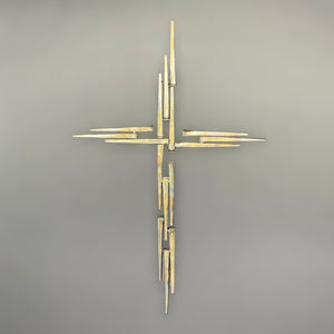 Carpenter Nail Welded Cross - Small Antique