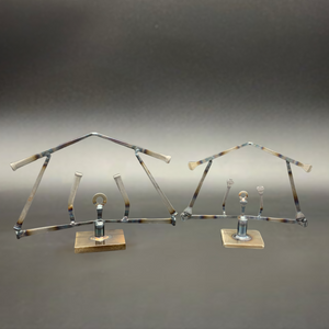 Nativity Scene - Carpenter Nail Christian Christmas Welded Metal Art Decor
