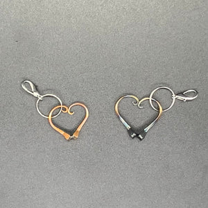 Horseshoe Nail Heart - Keychain Charm