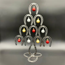Load image into Gallery viewer, Horseshoe Tree Christmas Decor Metal Art Sculpture

