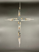 Load image into Gallery viewer, Carpenter Nail Welded Cross Wall Art
