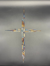 Load image into Gallery viewer, Carpenter Nail Welded Cross Wall Art
