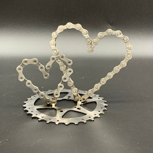 Bicycle Chain Double Hearts