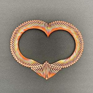 Copper Horseshoe Nail Heart