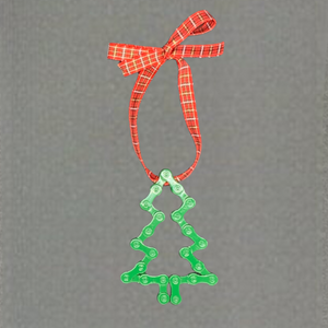 Bicycle Chain Ornament - Welded Bicycle Metal Art and Christmas Decor